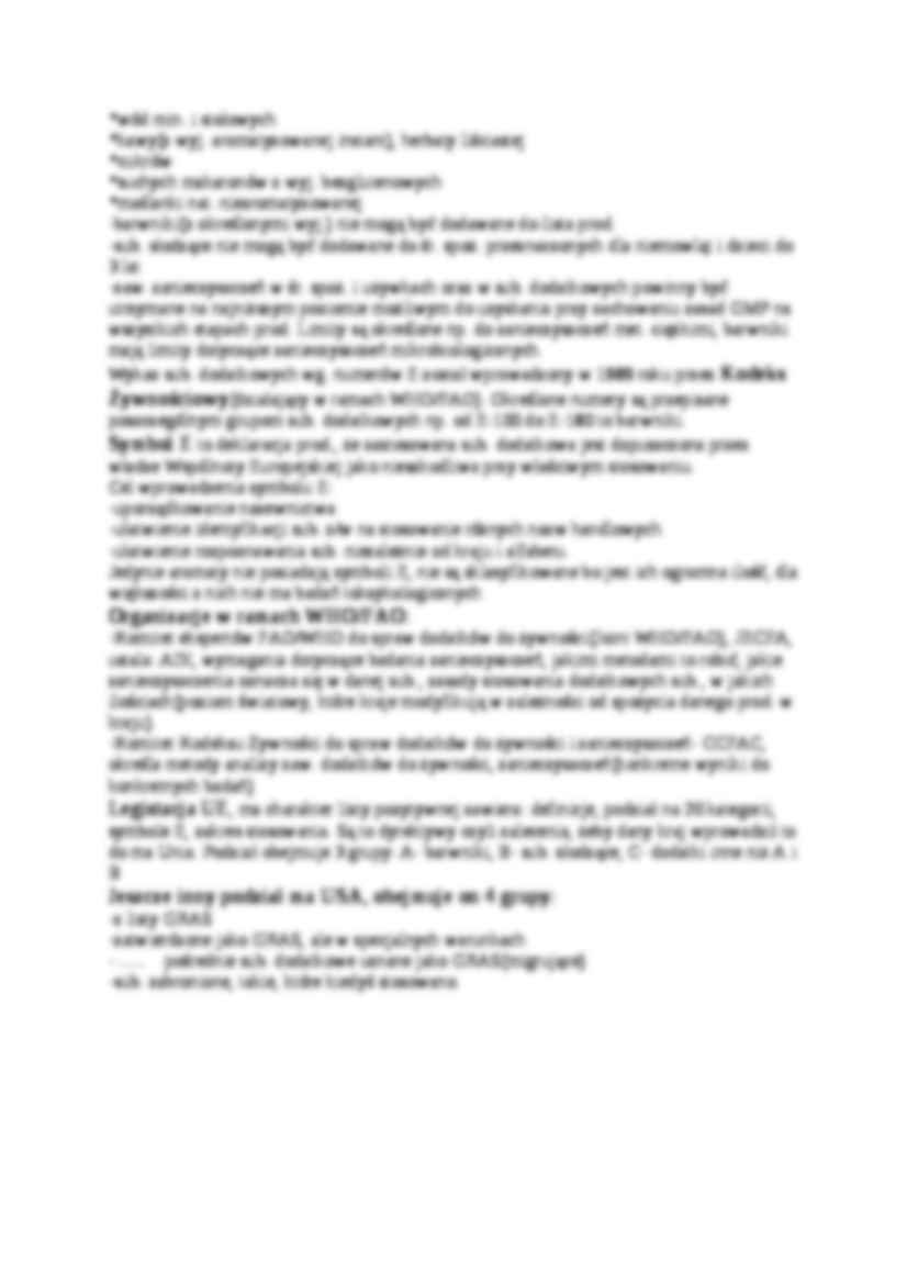 Substancje dodawane celowo do żywności - strona 3