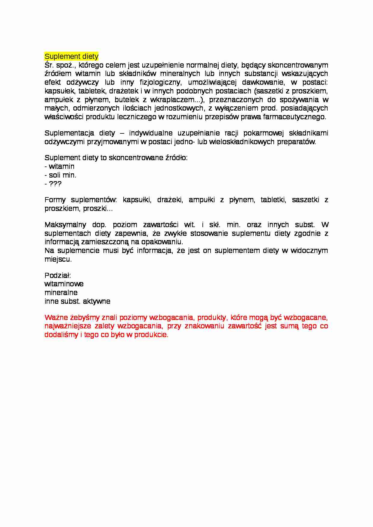 Suplement diety - strona 1