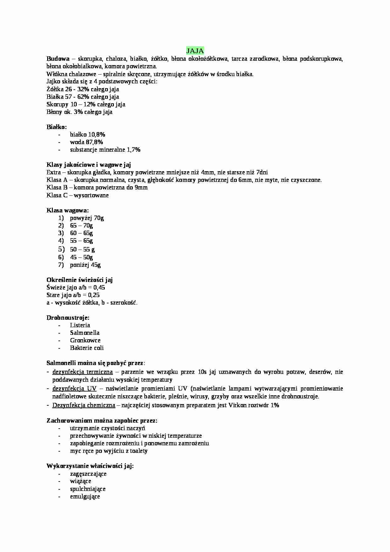 Wszystko o jajkach - strona 1