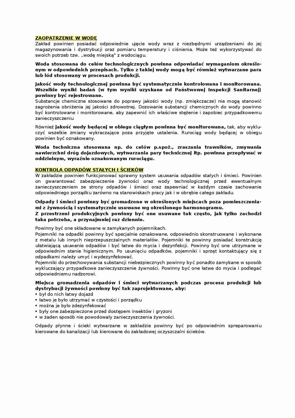 Zaopatrzenie w wodę - strona 1
