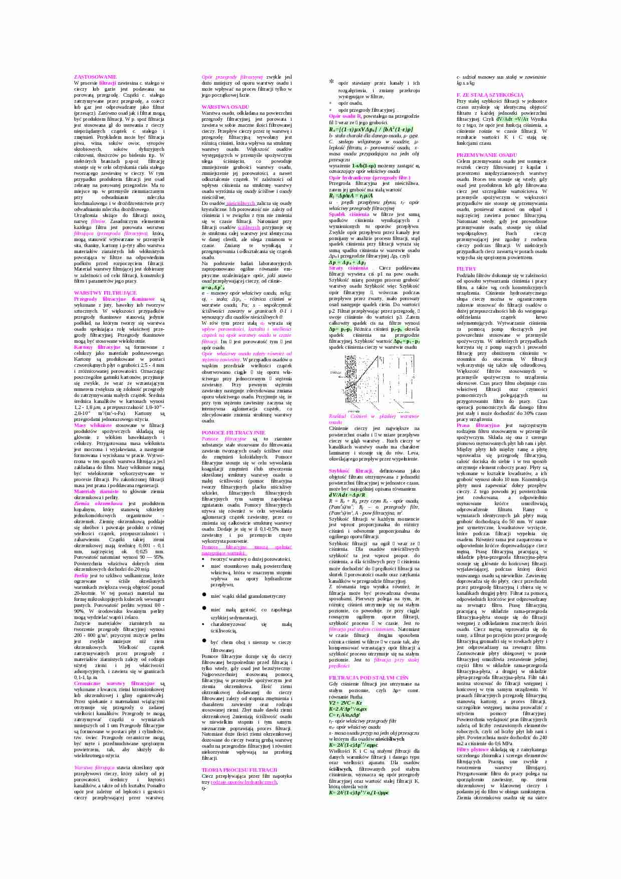 Filtracja-opracowanie - strona 1