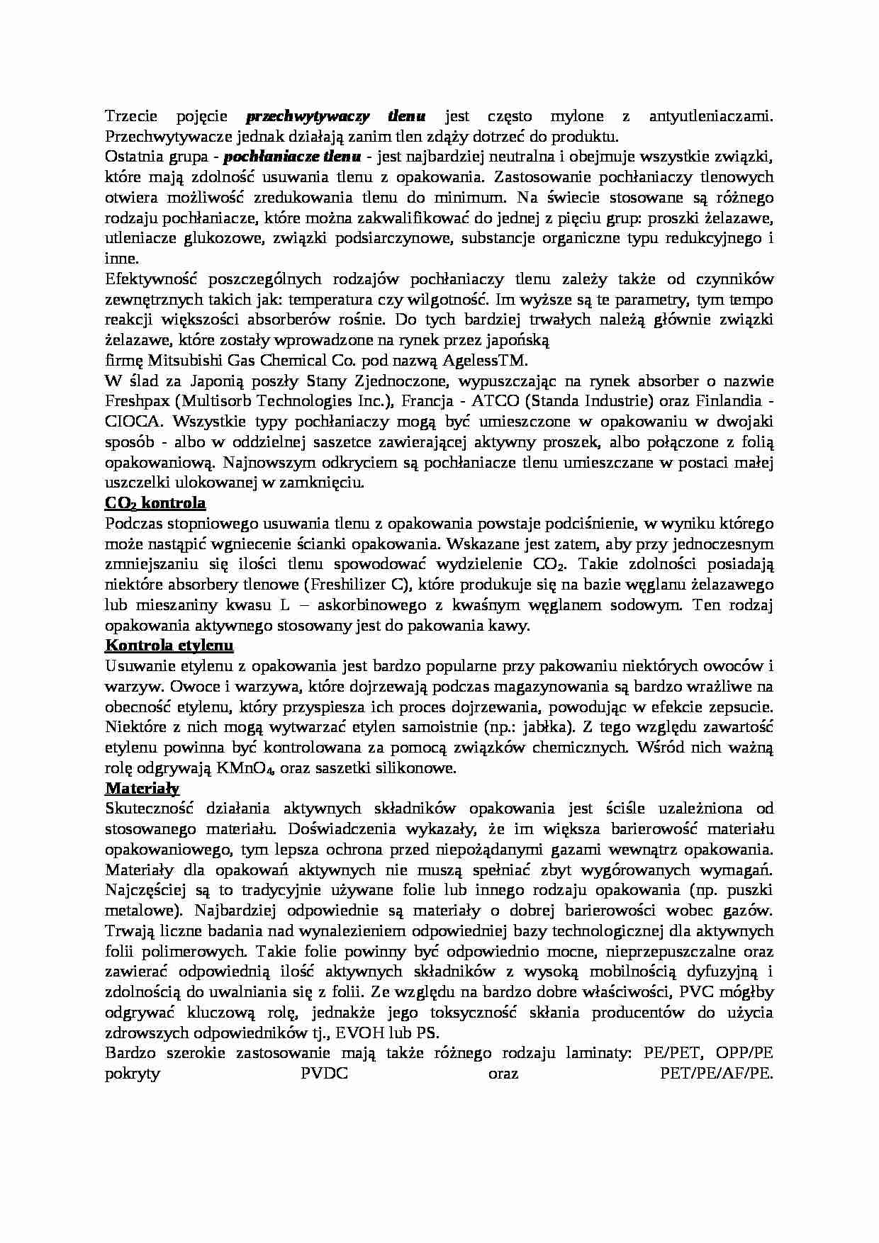 Przechwytywaczy tlenu-opracowanie - strona 1