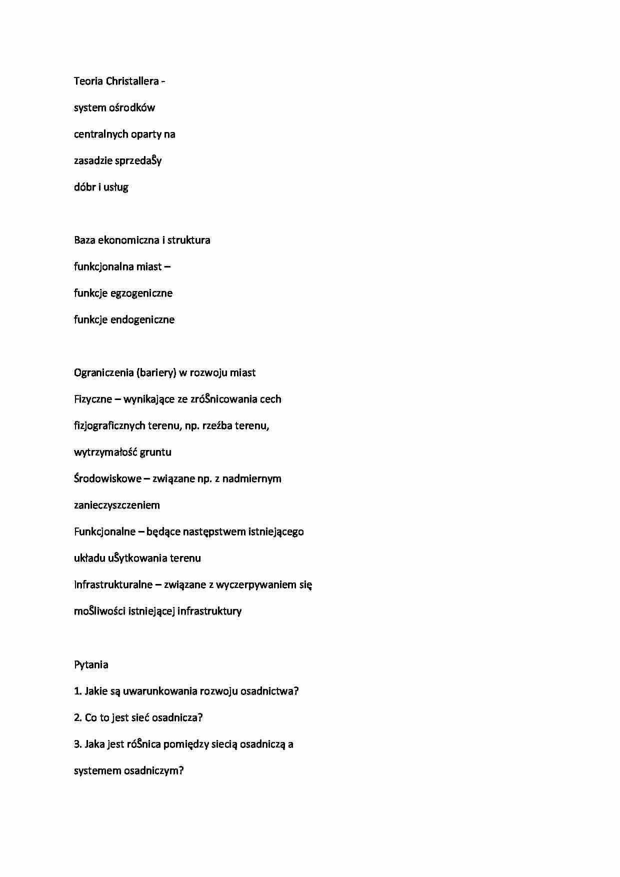 Geografia ekonomiczna - urbanizacja 3 - strona 1