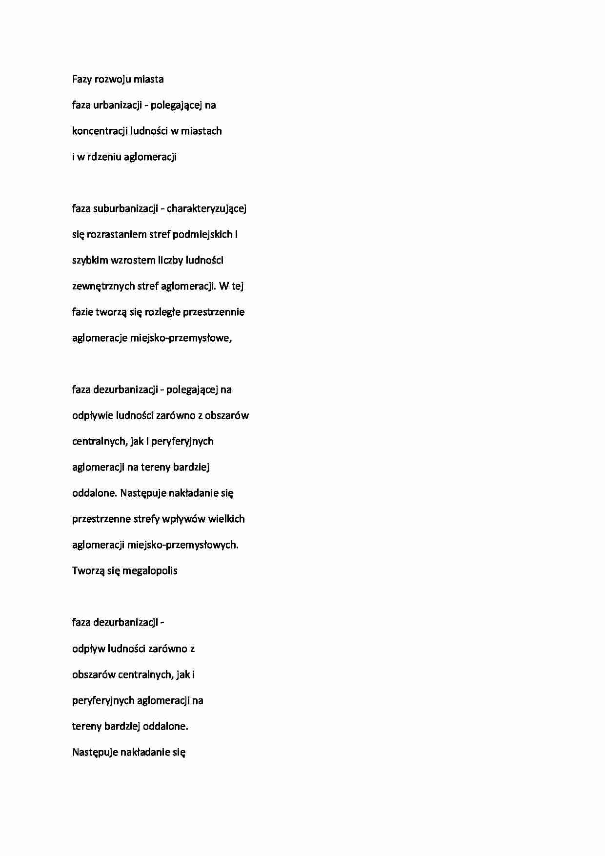 Geografia ekonomiczna - urbanizacja 2 - strona 1