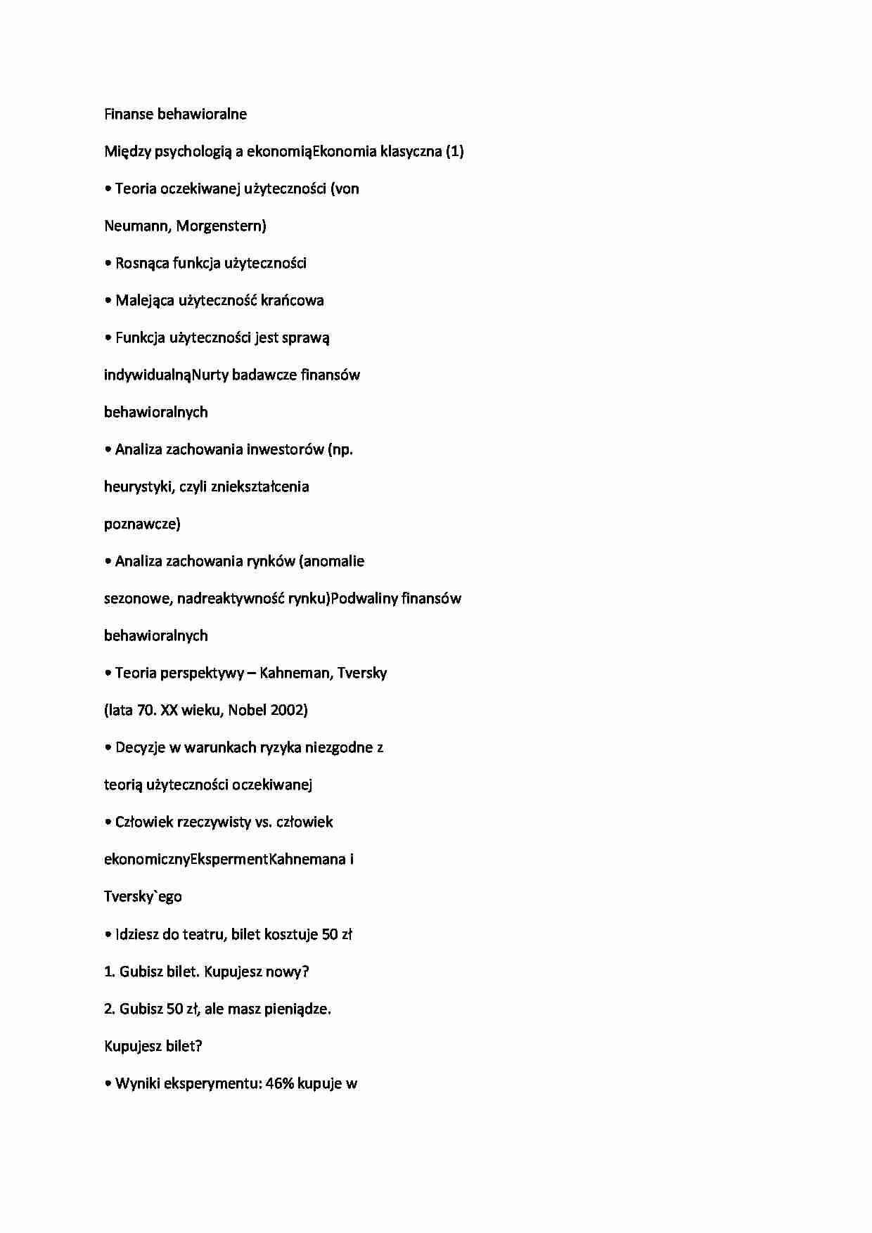 Finanse - wykład 4 - strona 1