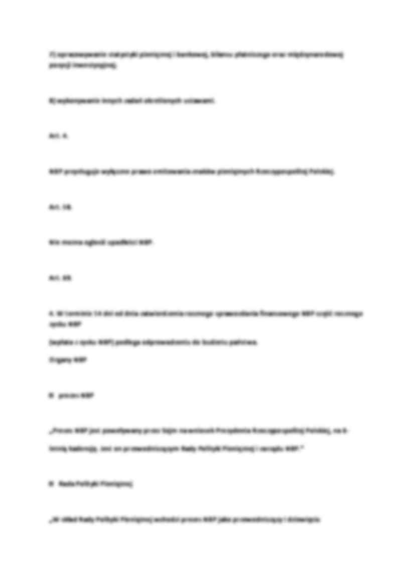 Bank centralny Polski - ustawa - strona 2