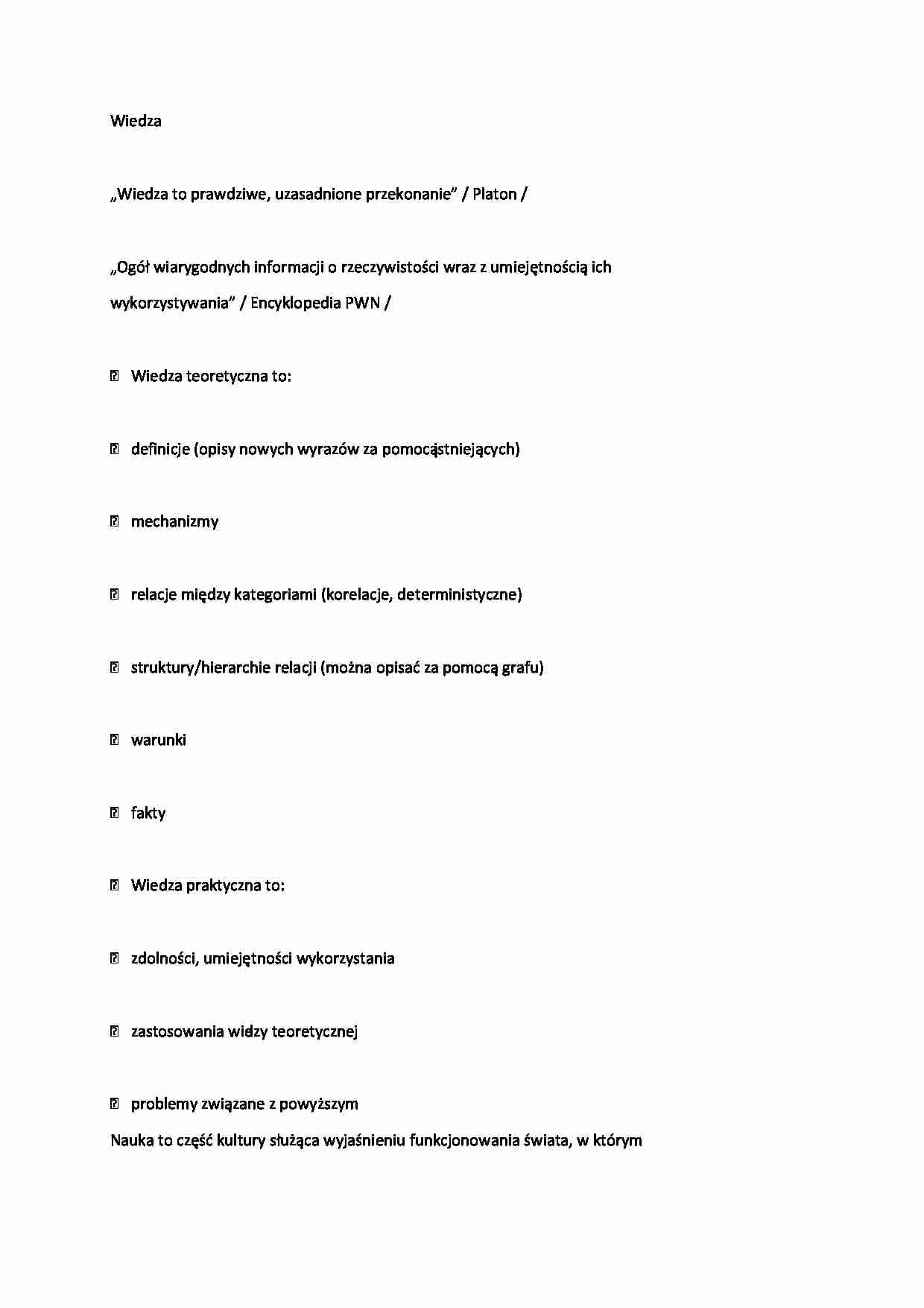 Ekonomia jako nauka - wiedza - strona 1