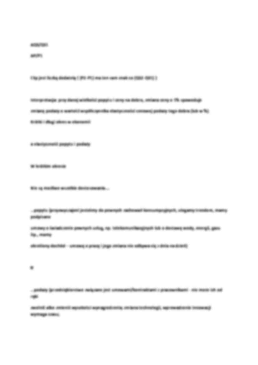 Mikroekonomia - Giętkość cen - strona 3