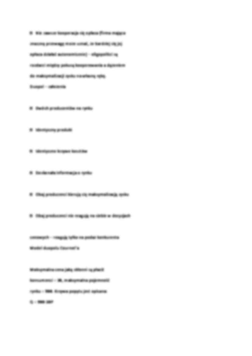 Mikroekonomia - Oligopol 1 - strona 2