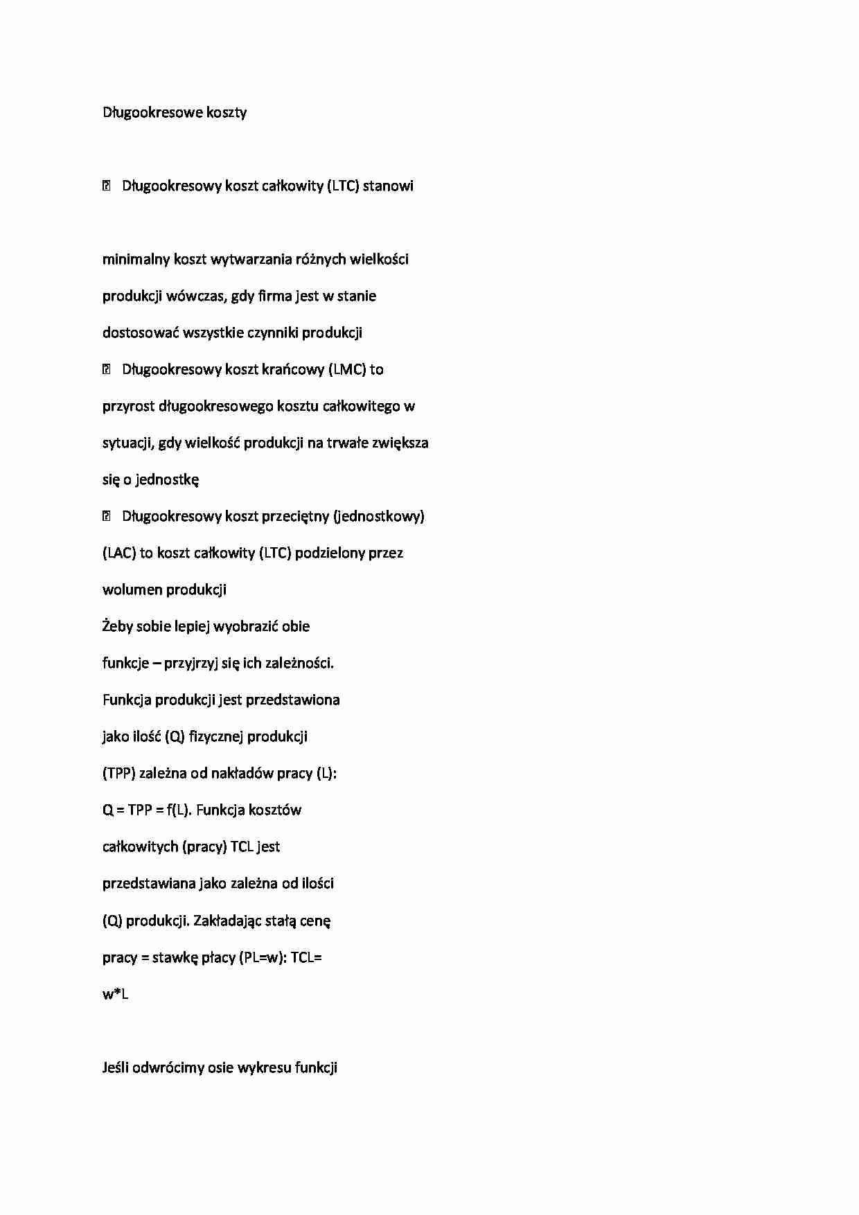 Podstawy teorii kosztów - strona 1