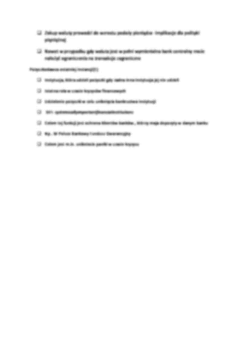 Finanse - wykład 4 -  Funkcje banku centralnego - strona 3