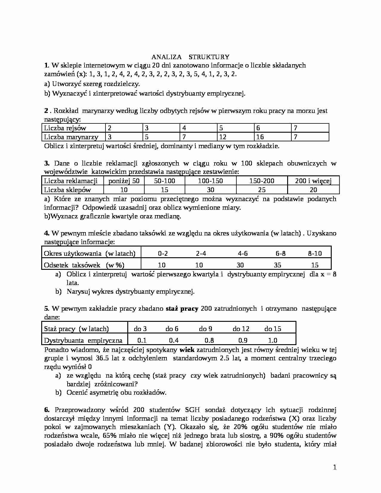 Analiza strktury cwiczenia - strona 1