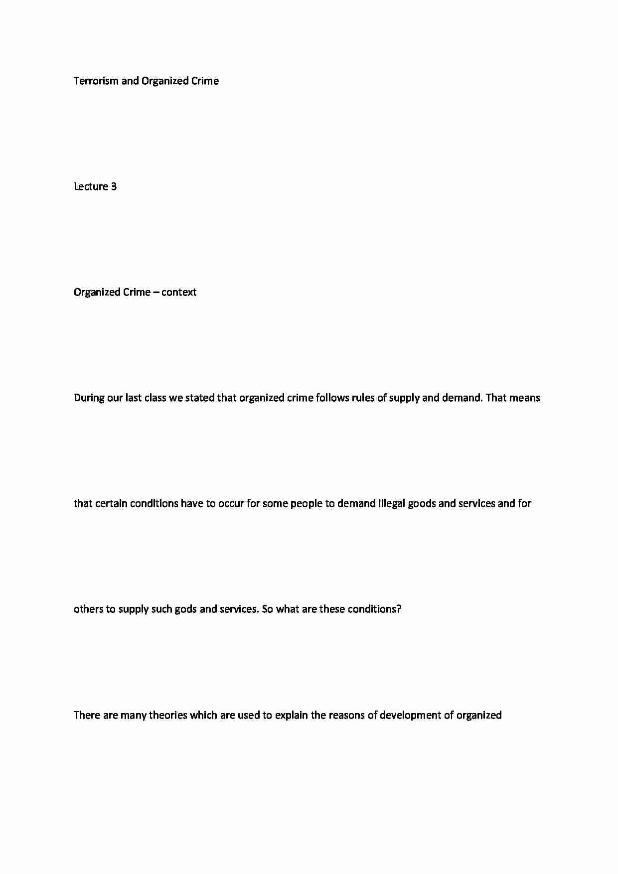 Terrorism and organised crime 3 - strona 1