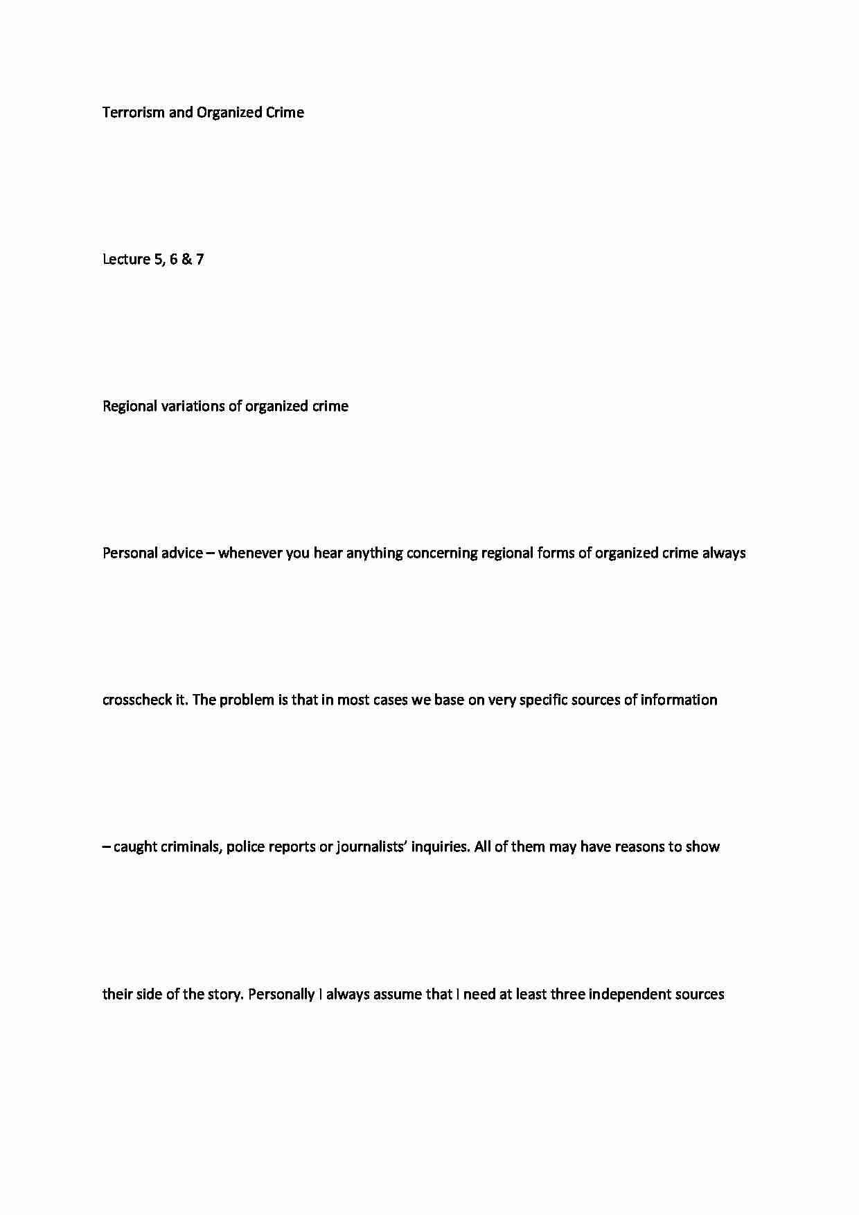 Terrorism and organised crime 5 - strona 1