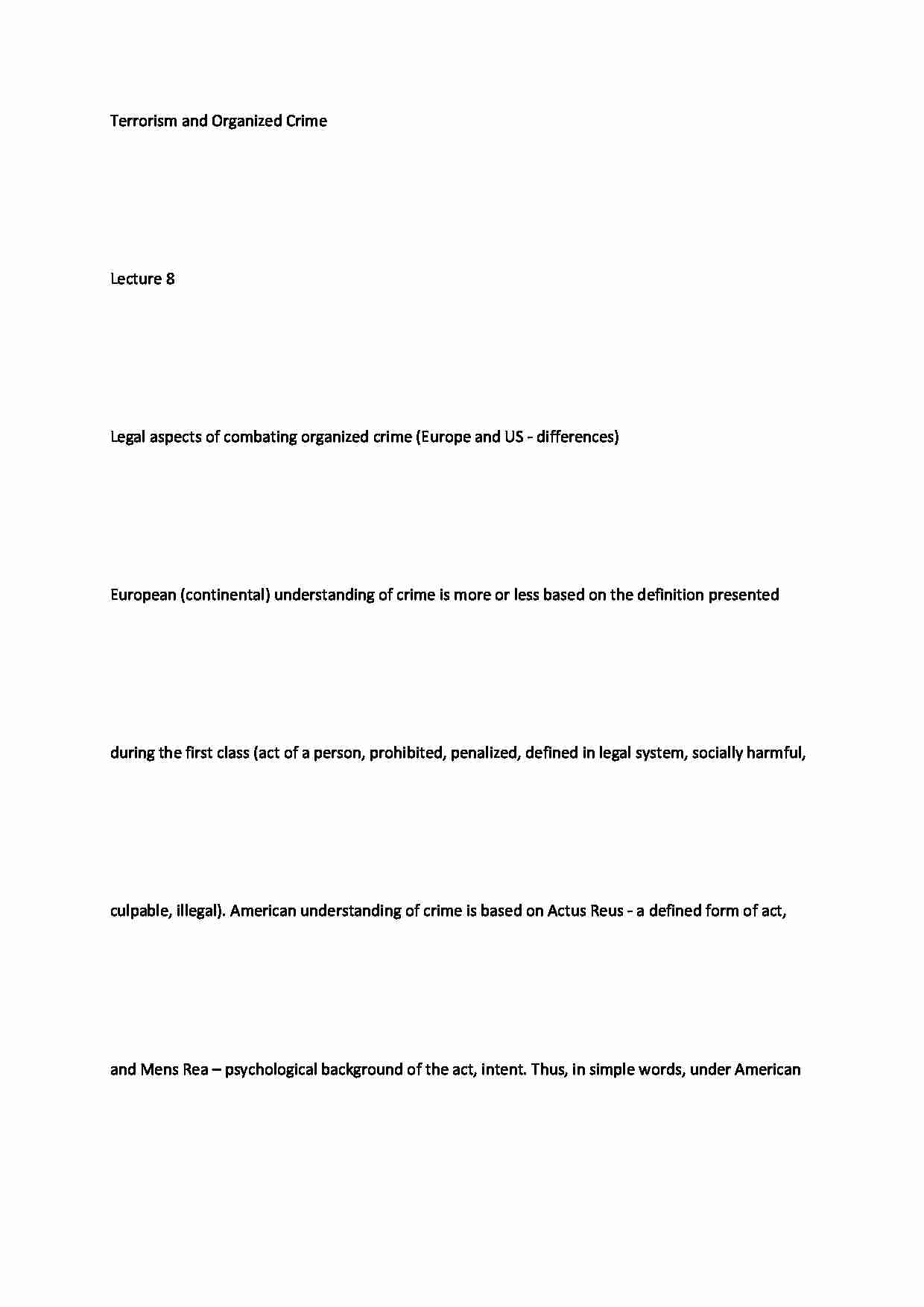 Terrorism and organised crime 6 - strona 1