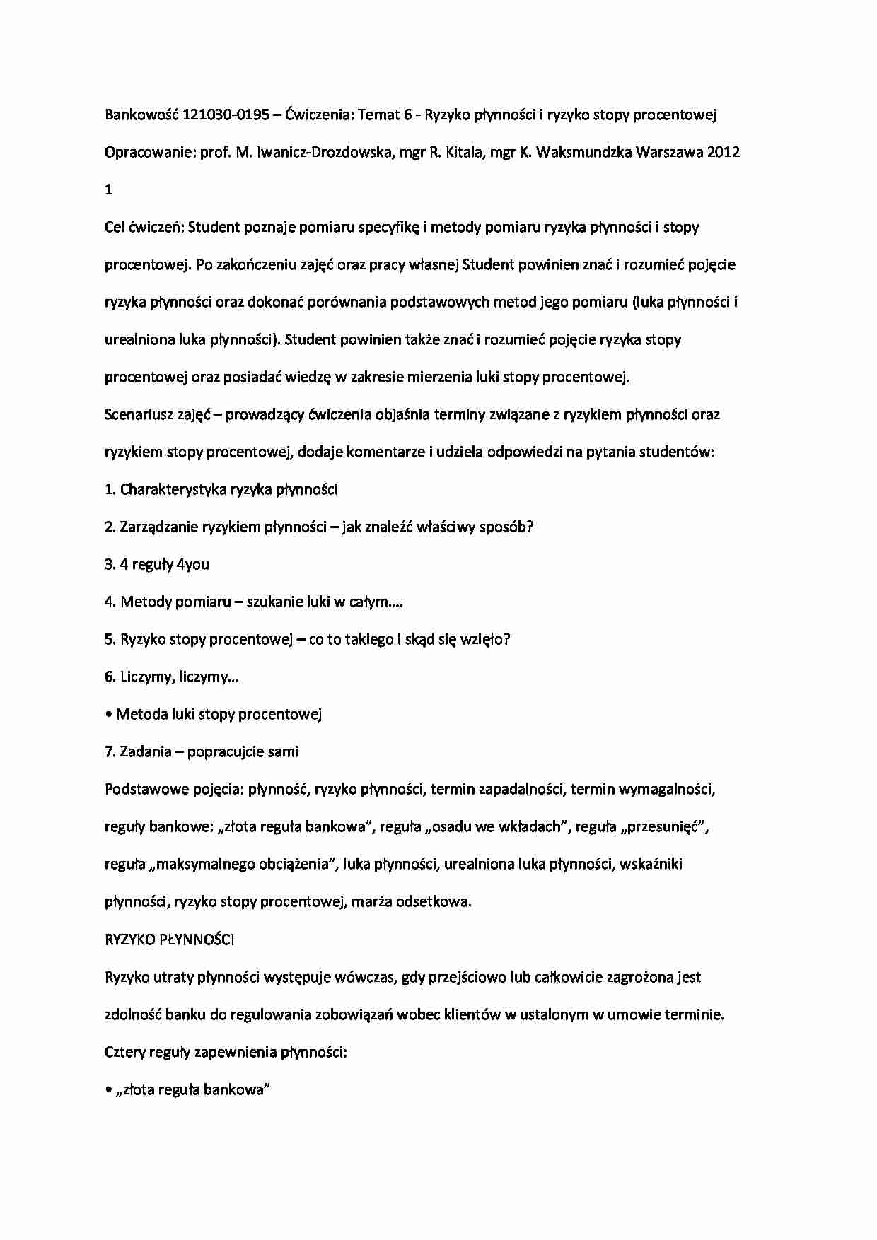 Bankowość - wykład 1 - strona 1