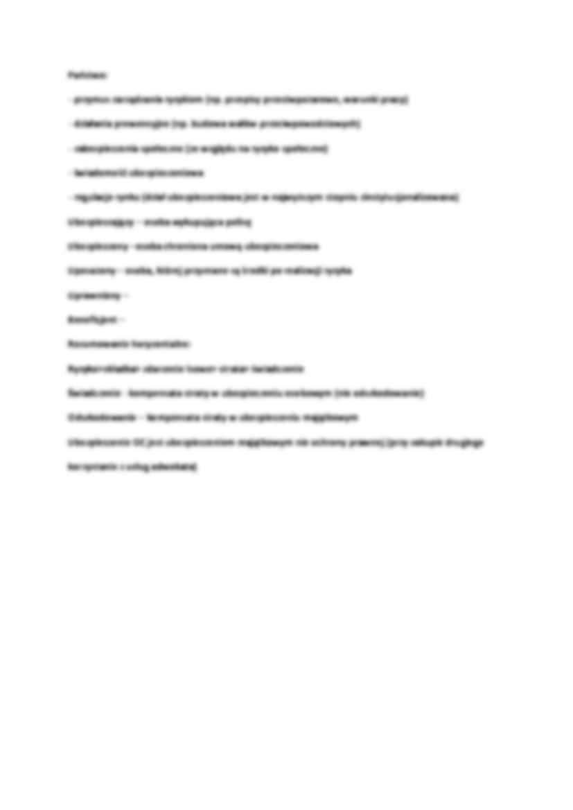 Ubezpieczenia - wykład 1 - strona 3