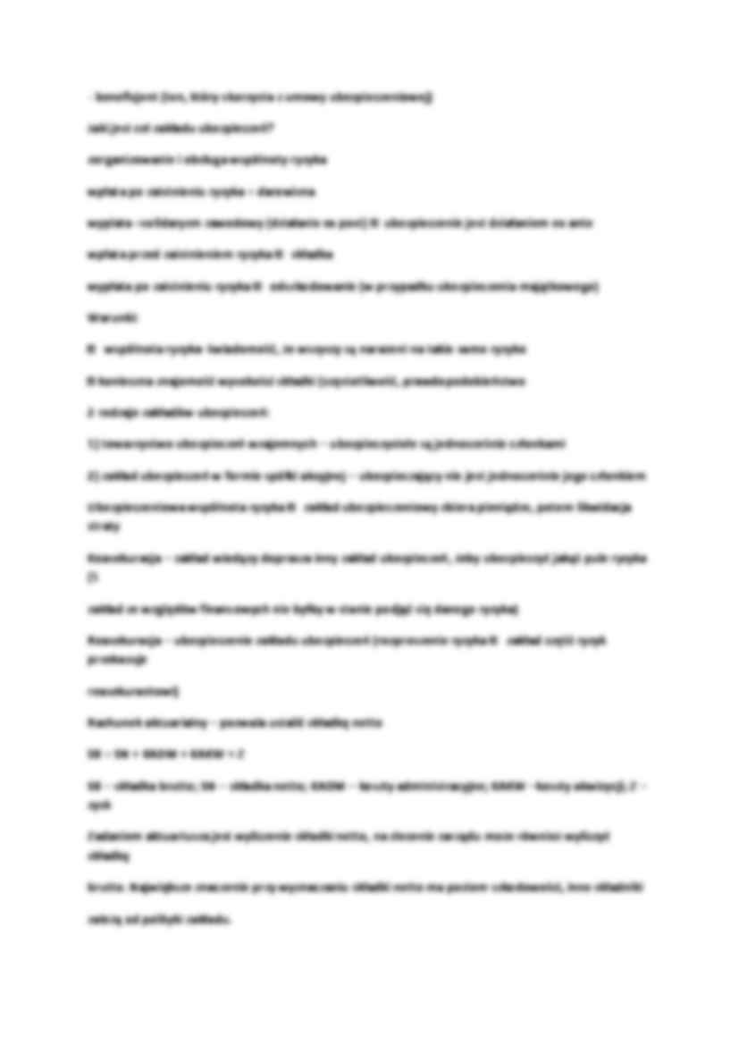 Ubezpieczenia - wykład 2 - strona 2