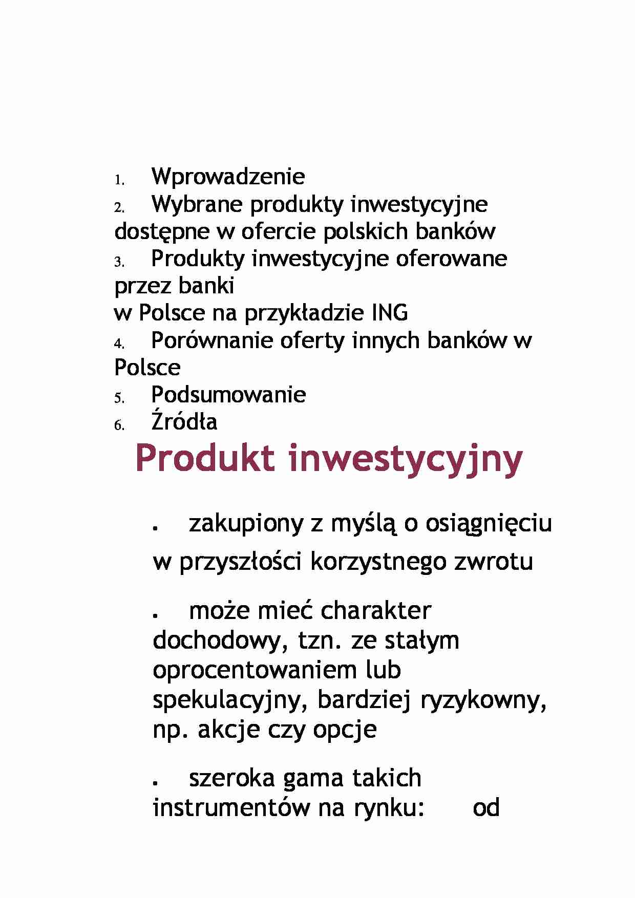 Podsumowanie z przedmiotu bankowość - strona 1