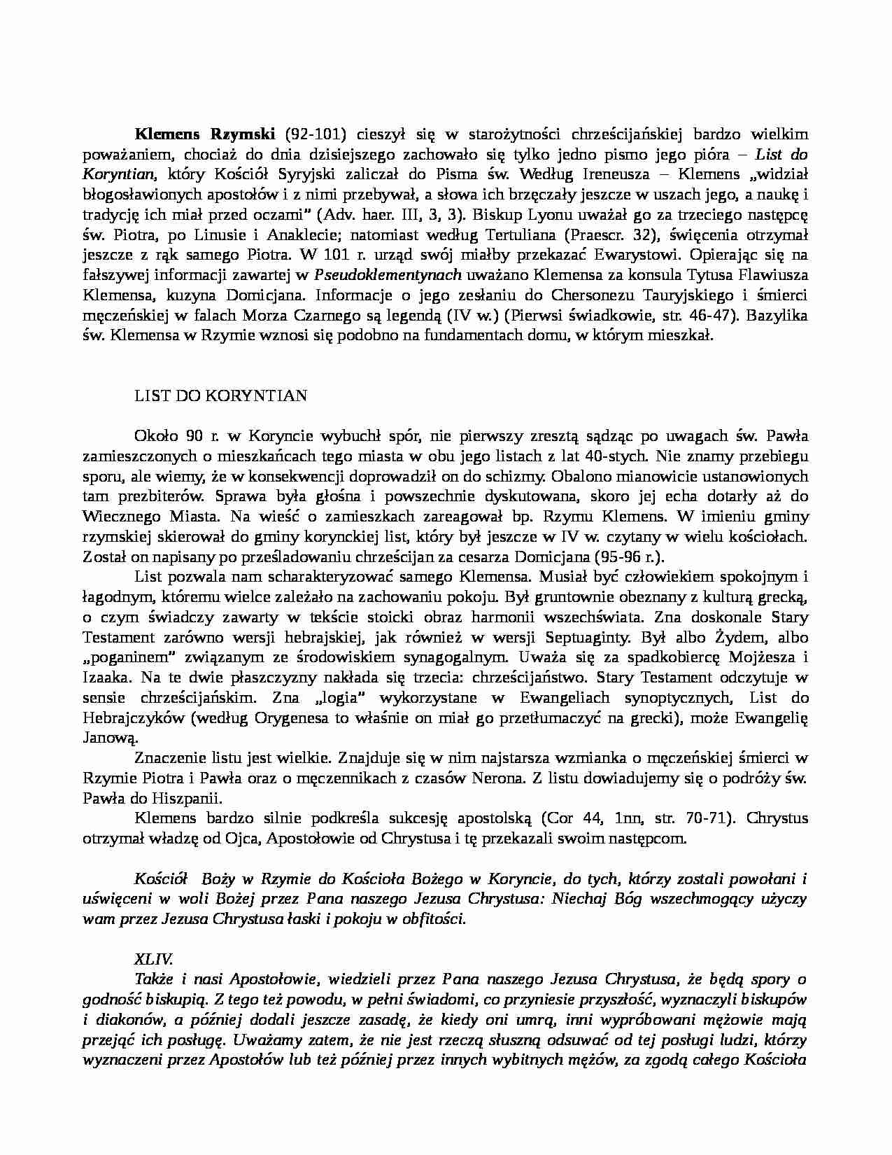 Klemens Rzymski 