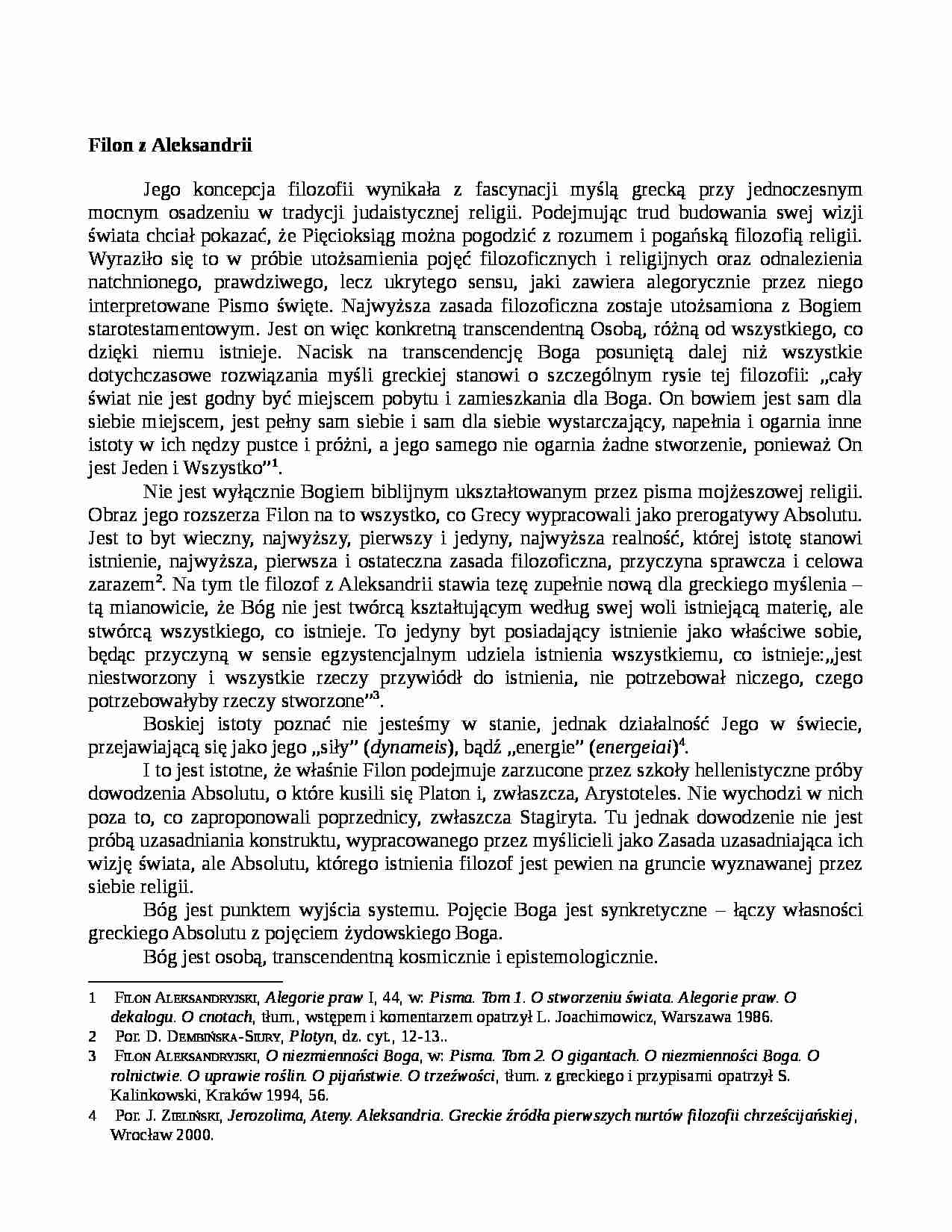 Filon z Aleksandrii - strona 1