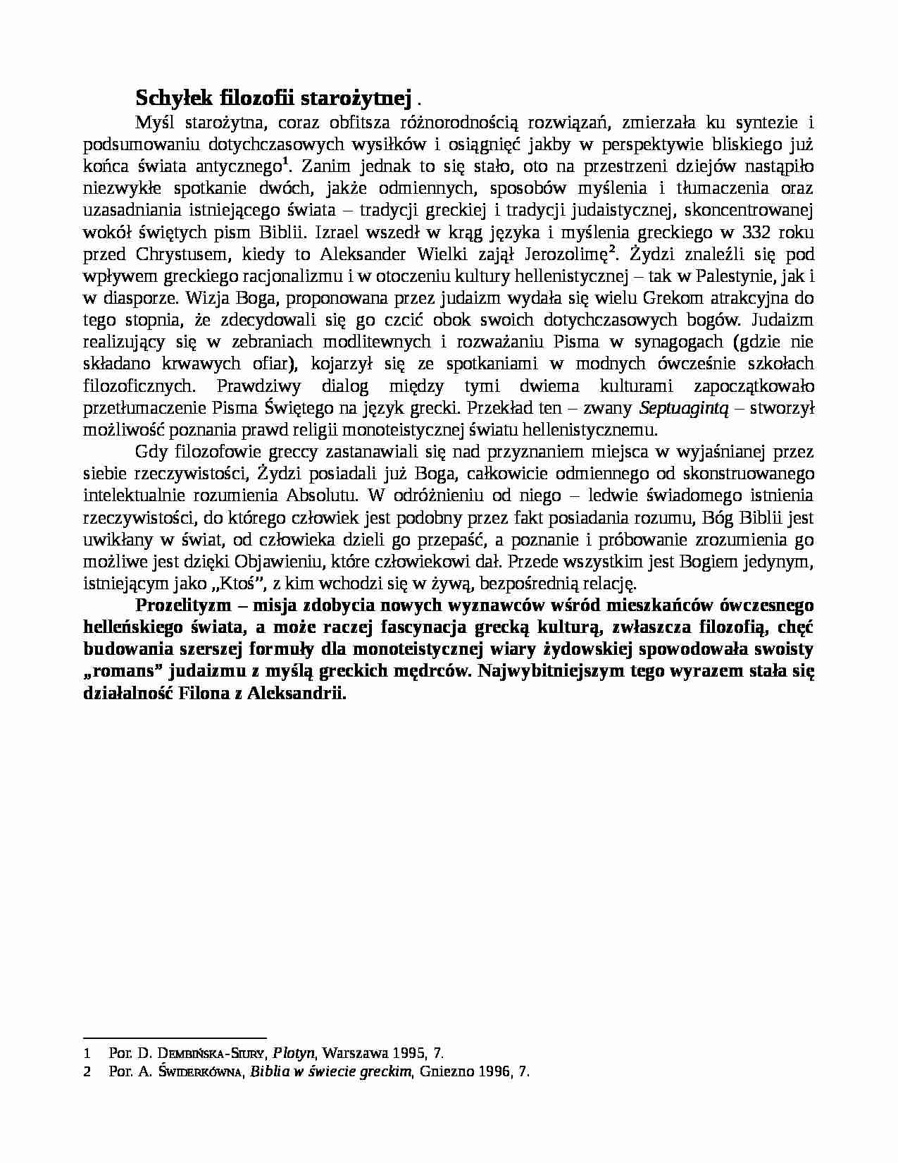 Schyłek filozofii starożytnej - strona 1