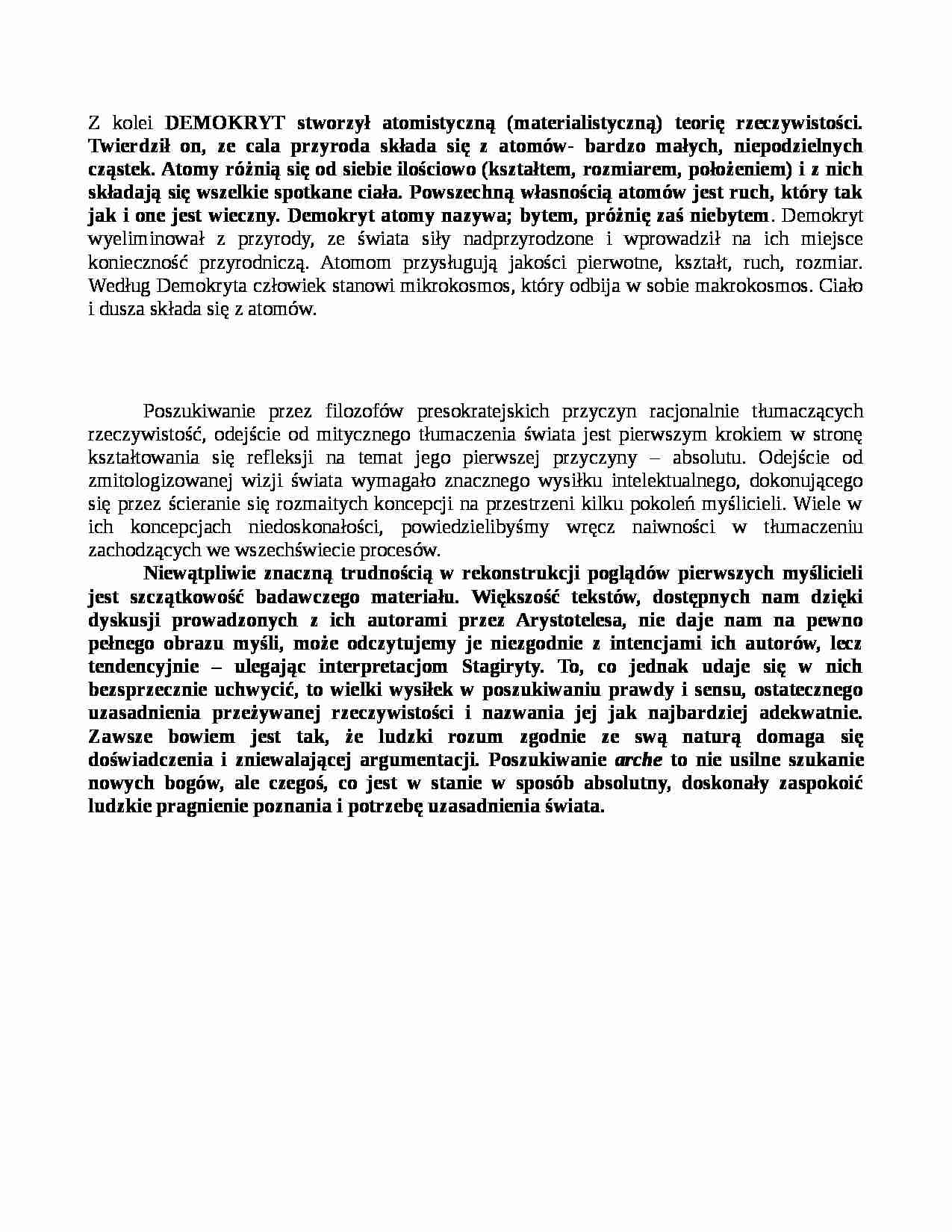 Demokryt - definicja demokrytu - strona 1