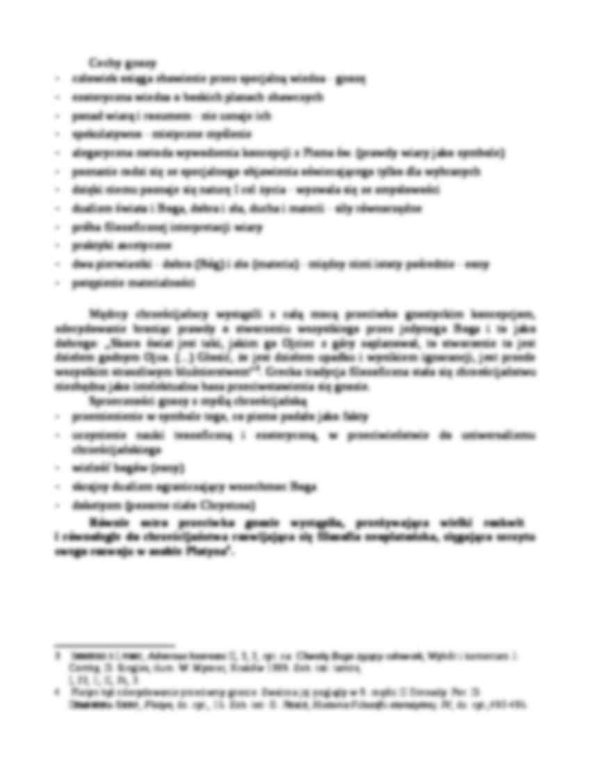 Gnoza - definicja i cechy - strona 2