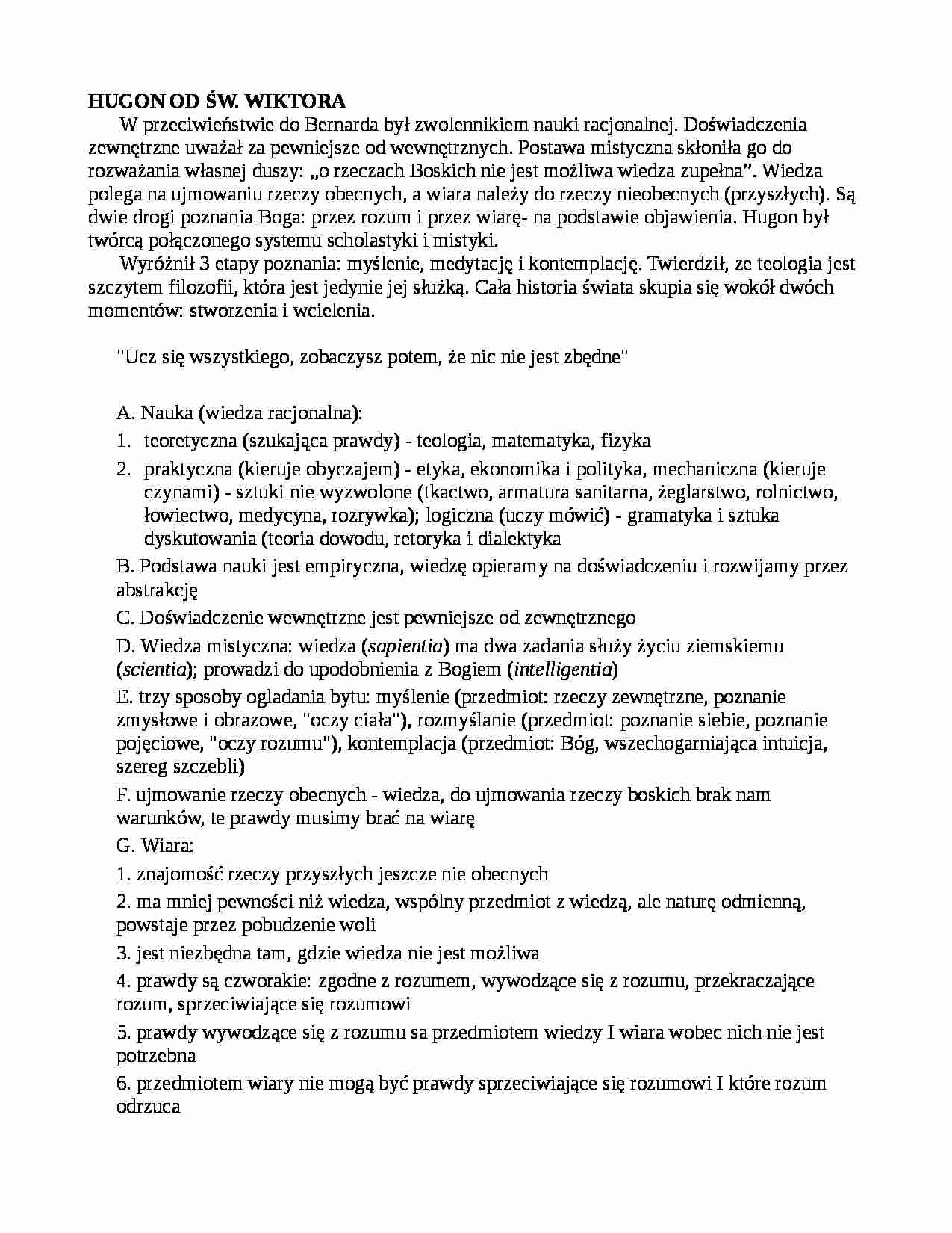 Hugo od świętego Wiktora - strona 1