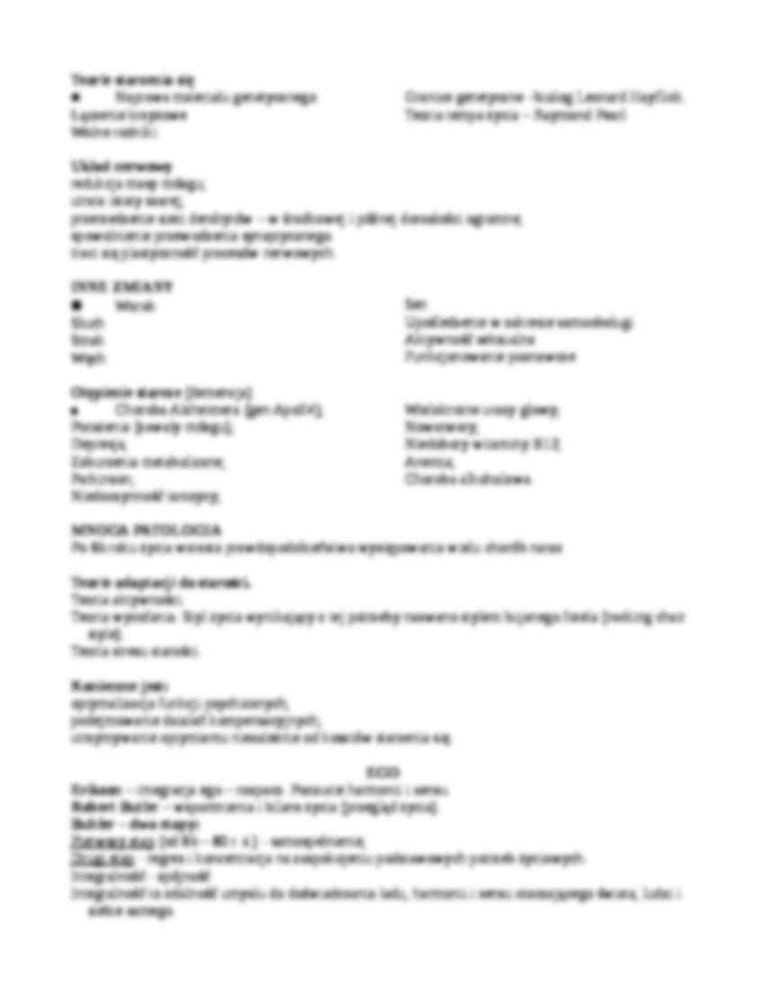 Późna dorosłość-opracowanie - strona 2