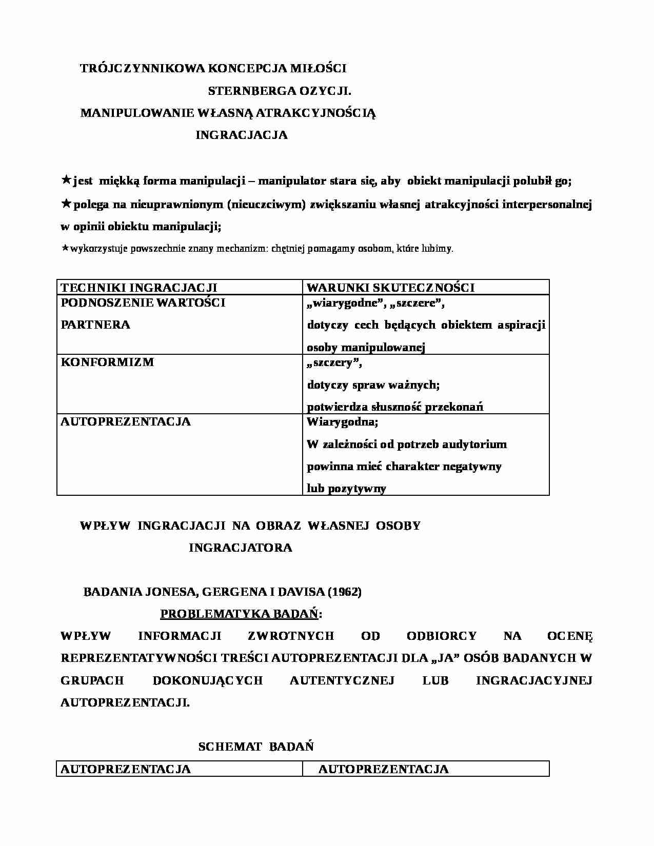 Trójczynnikowa koncepcja miłości - strona 1