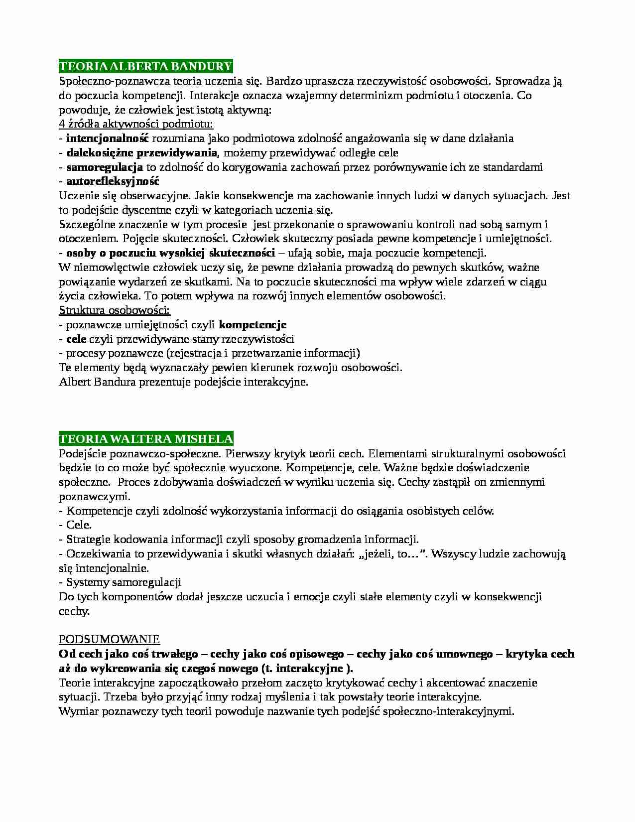 Teoria alberta bandury - strona 1