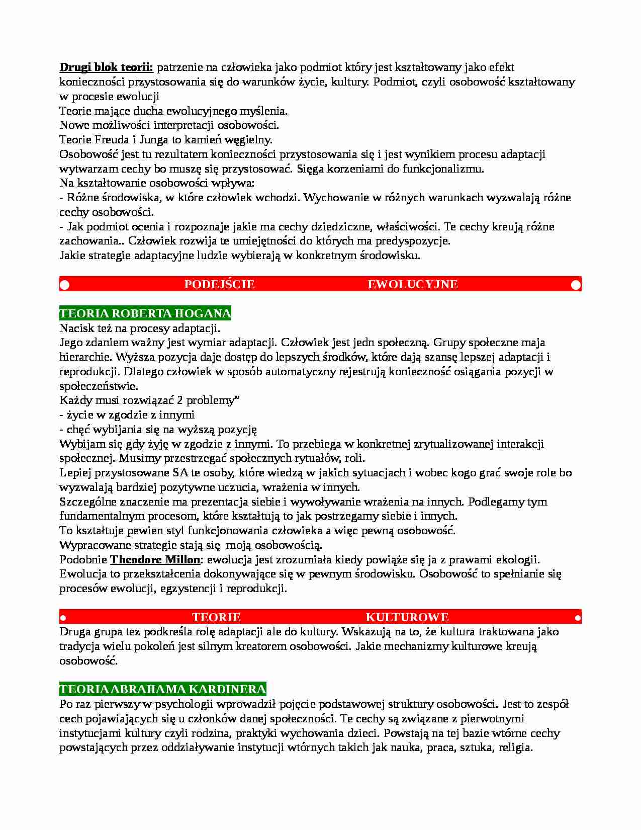 Teoria Roberta Hogana - strona 1