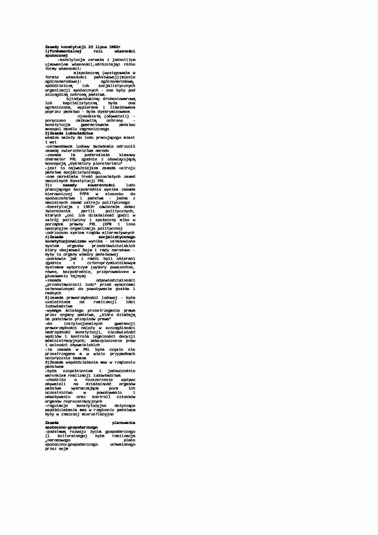 Zasady Konstytucji - Prawo  - strona 1