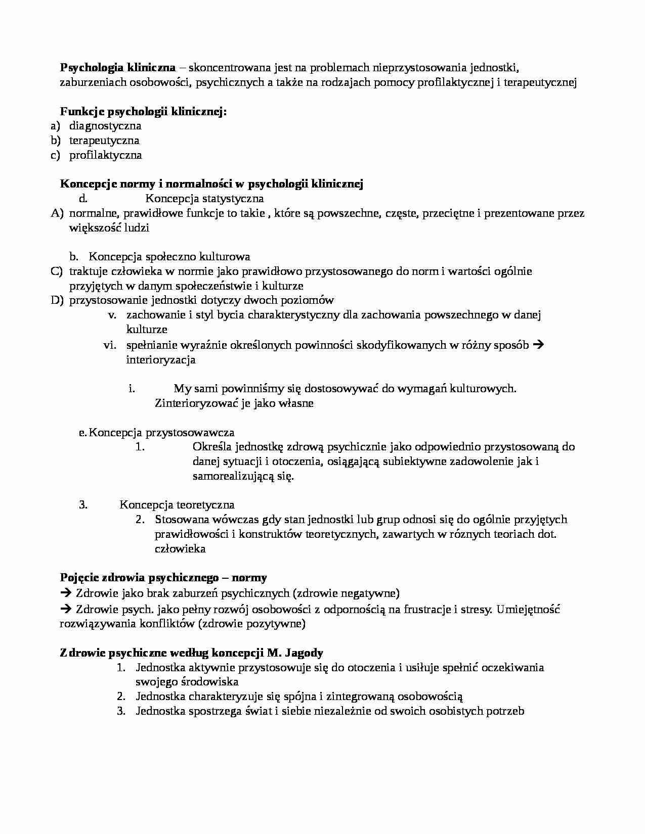 Psychologia kliniczna-wstęp - strona 1