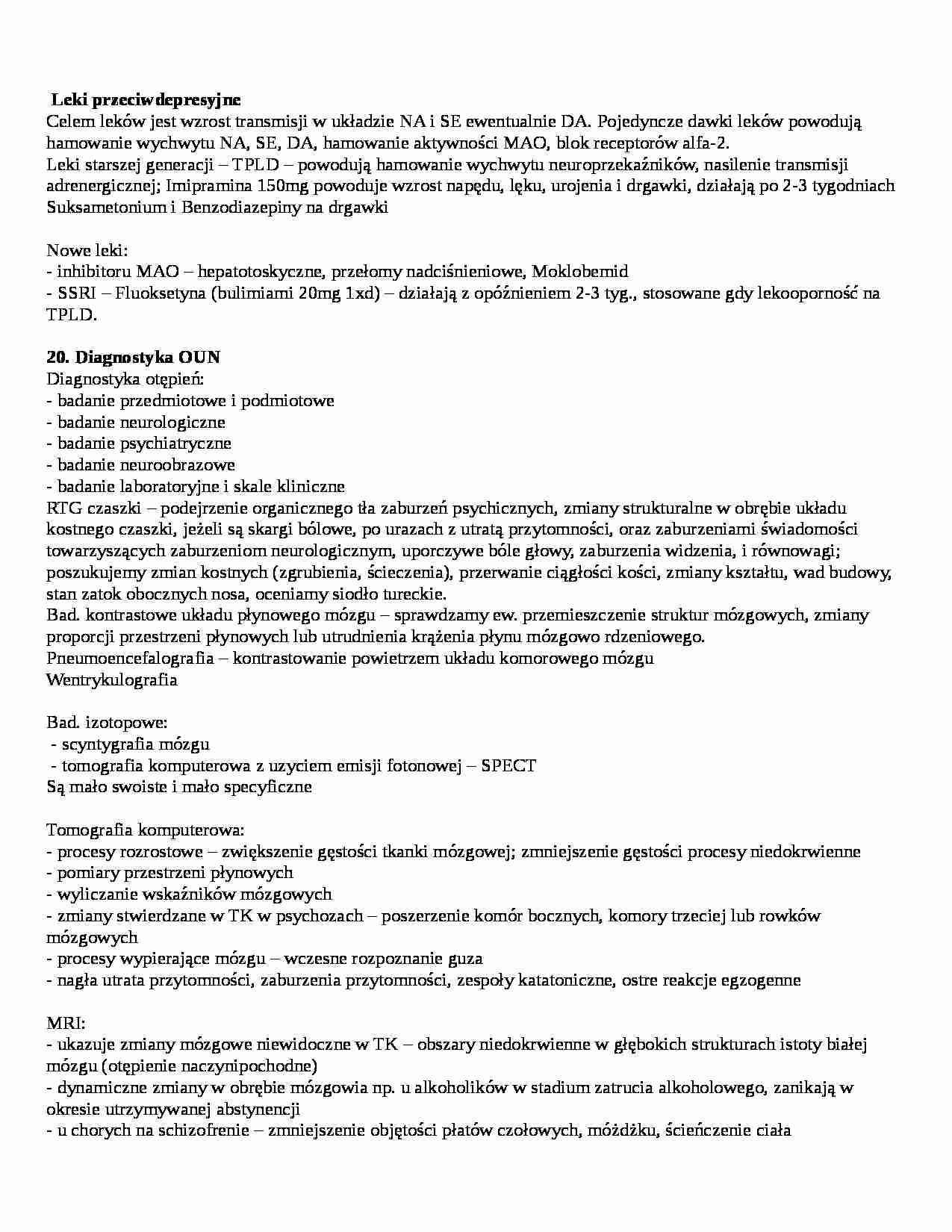 Leki przeciwdepresyjne - strona 1