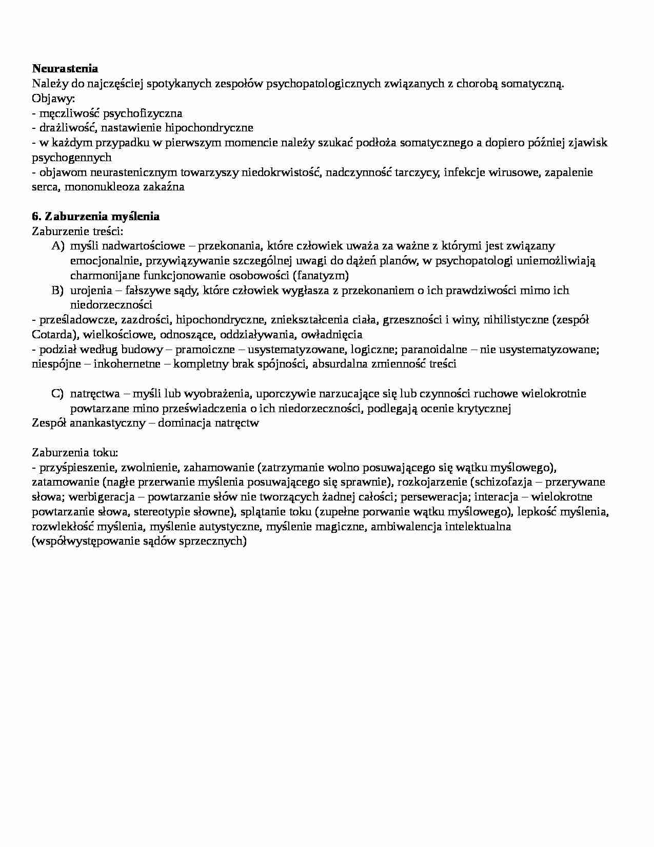 Neurastenia-opracowanie - strona 1