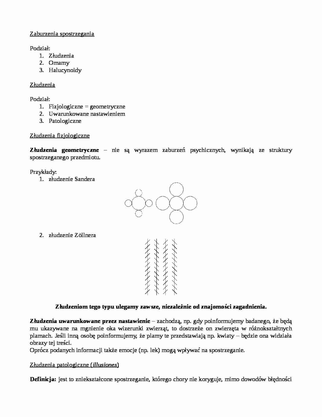 Zaburzenia postrzegania - strona 1