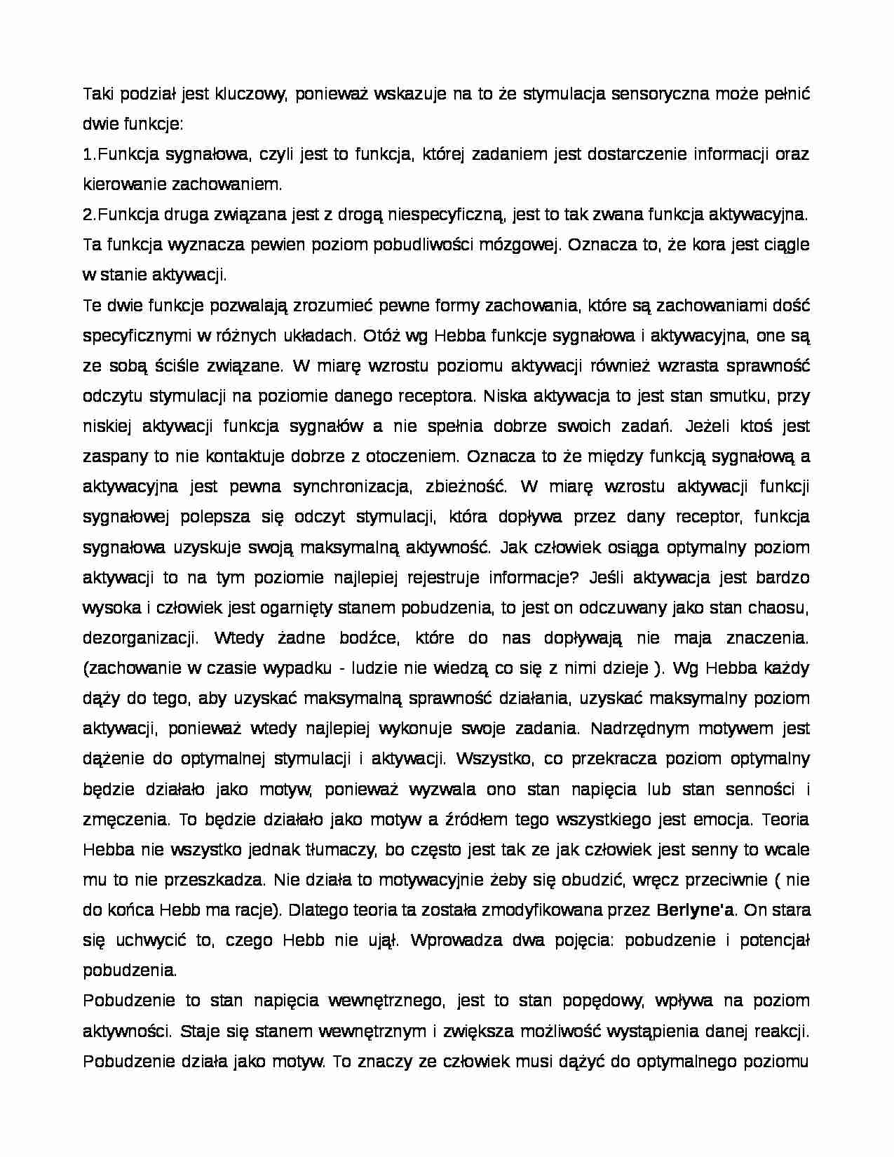 Stymulacja sensoryczna - strona 1