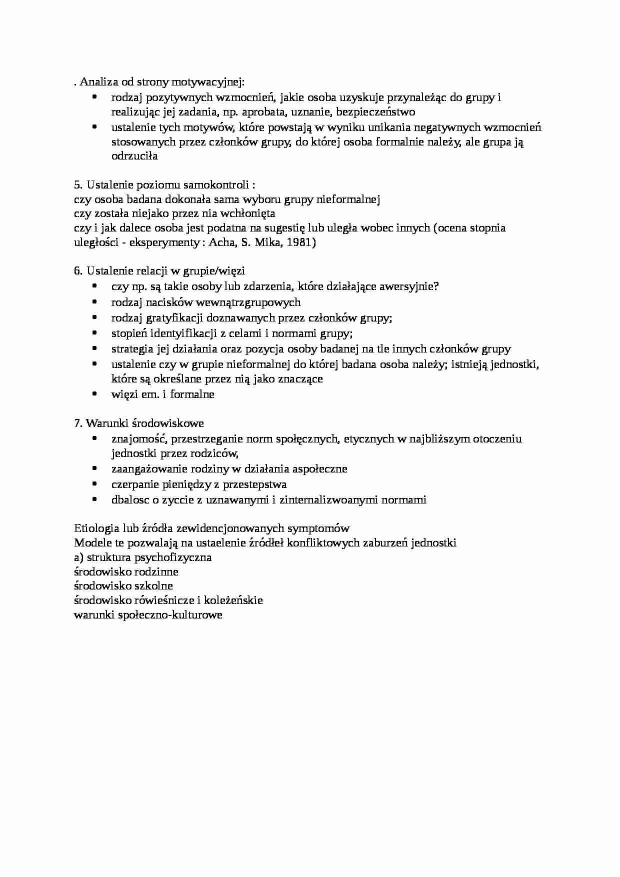 Analiza od stron psychologicznej - strona 1
