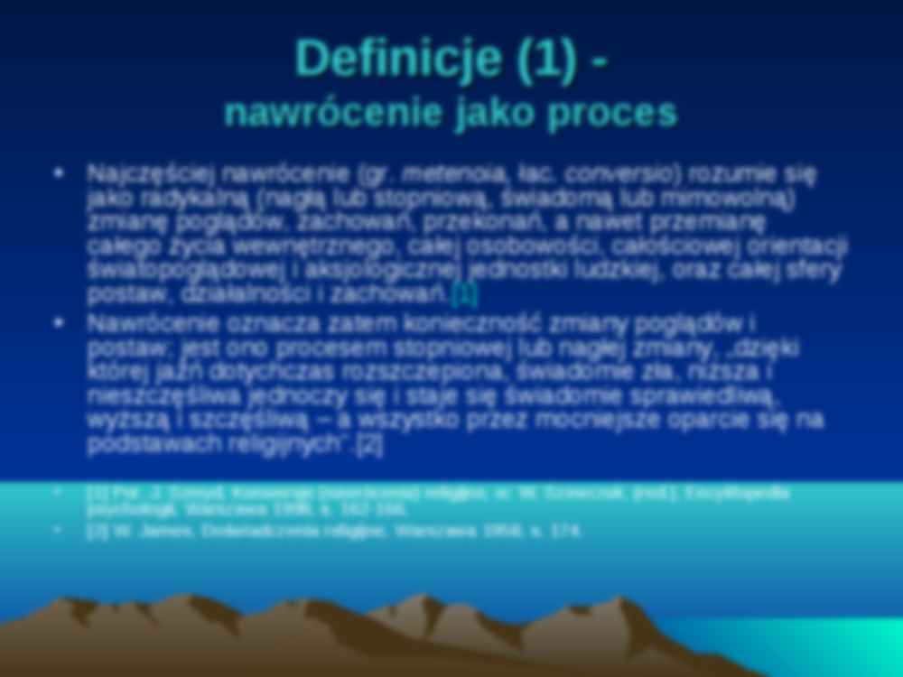 Fenomen nawrócenia-interpretacja psychologiczna - strona 3