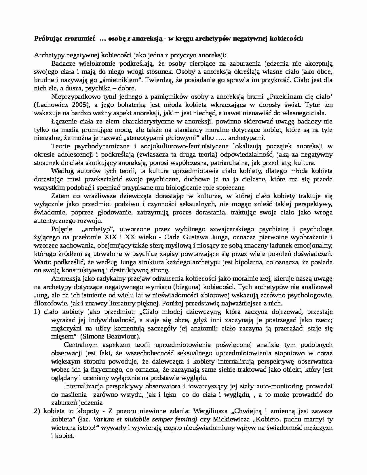 Archeotypy negatywnej kobiecości - strona 1