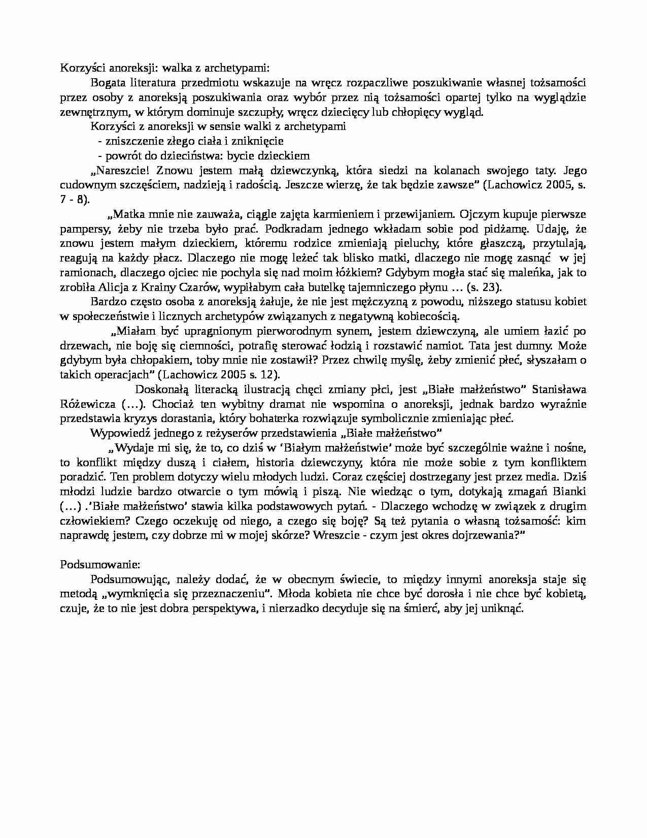 Walka z archetypami - strona 1