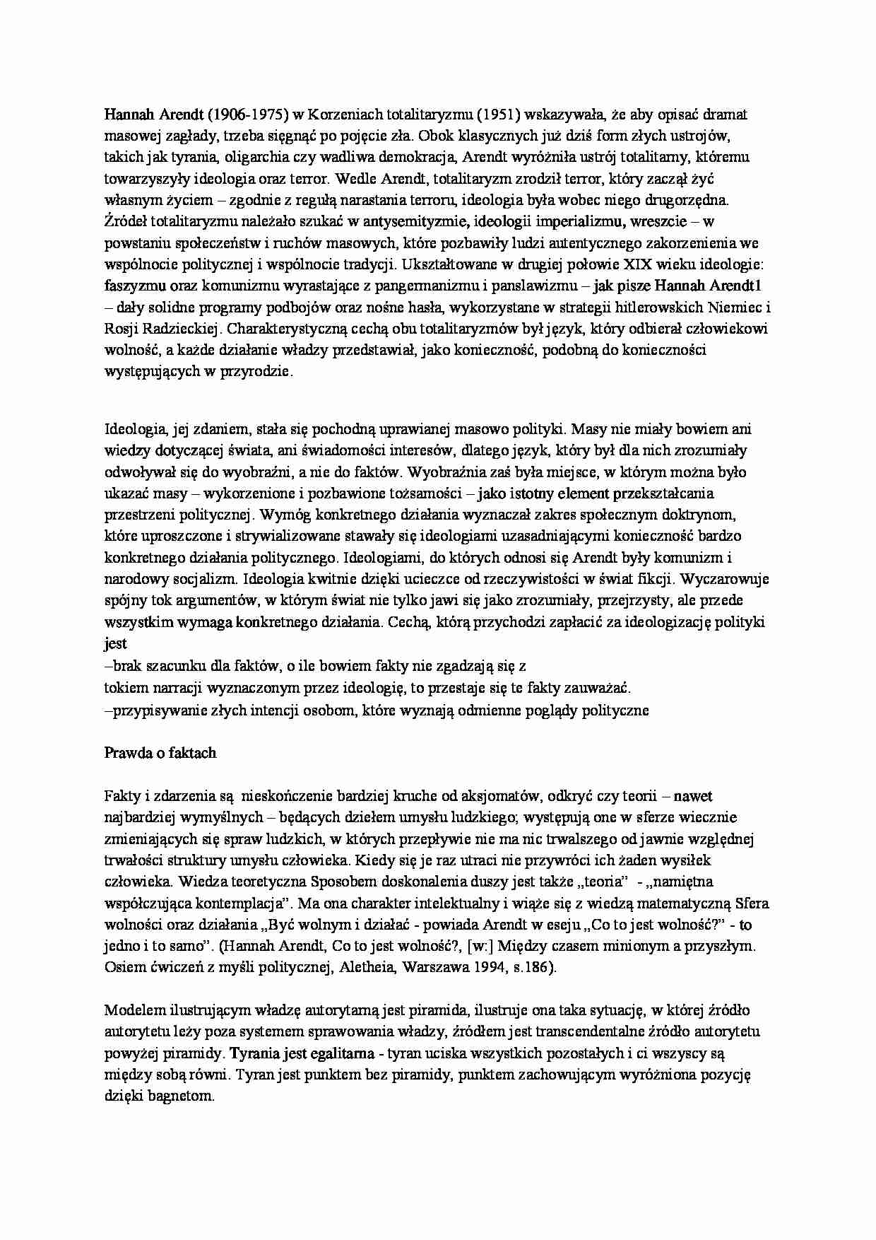 Hannah Arendt - strona 1