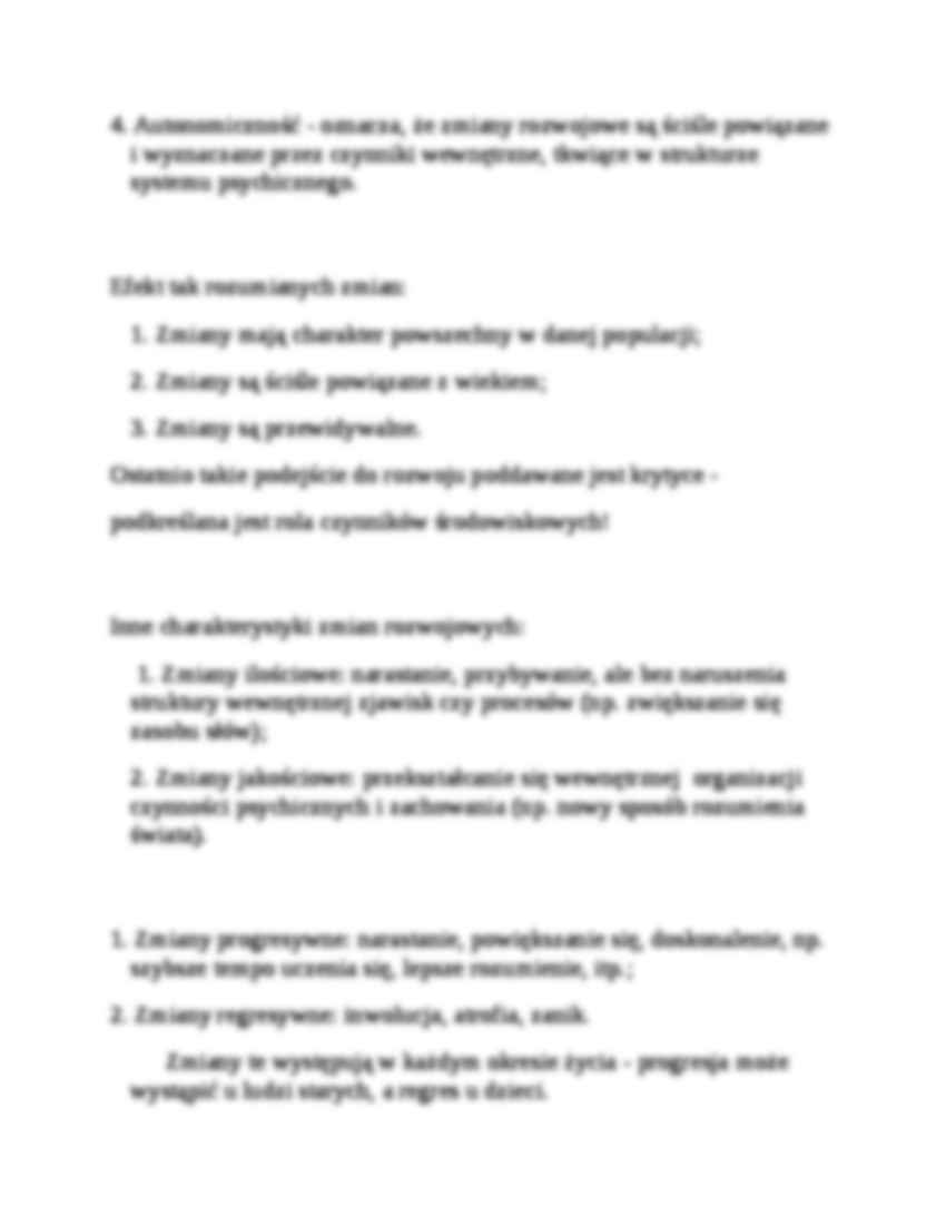 Koncepcja rozwoju w psychologii - strona 3