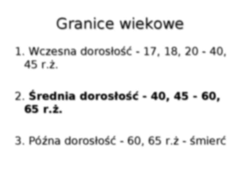 Średnia dorosłość jako okres rozwojowy - strona 2