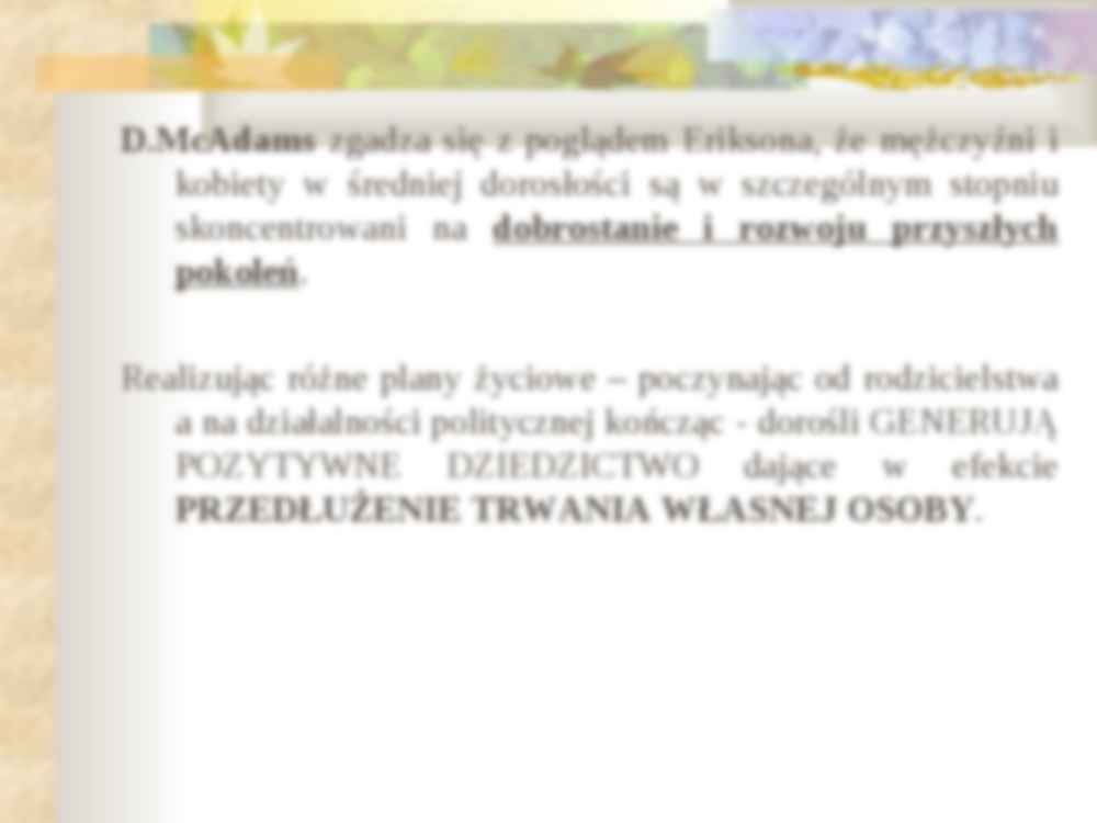 Generatywność w średniej dorosłości - strona 2