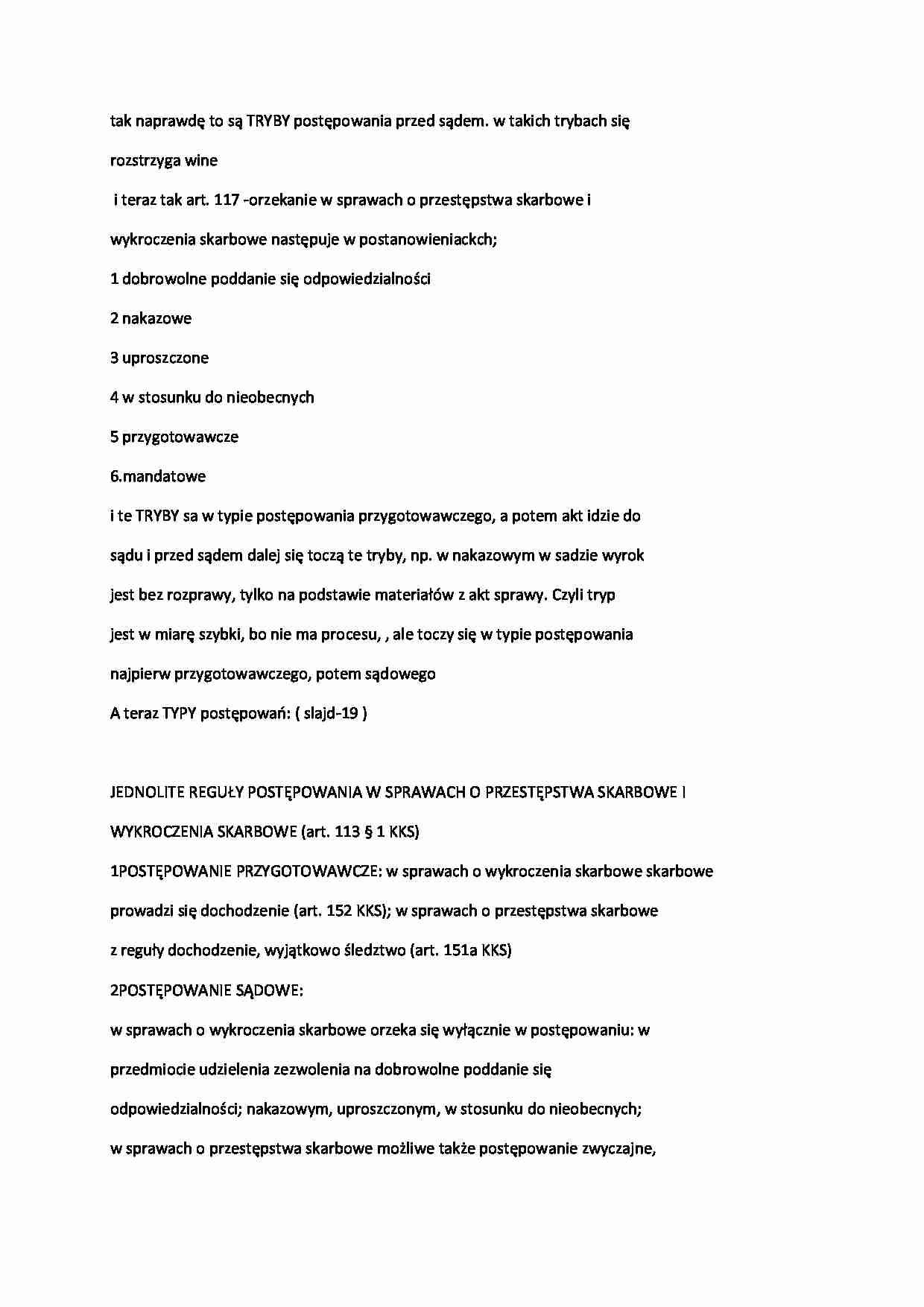 Tryby postępowania przed sądem - strona 1