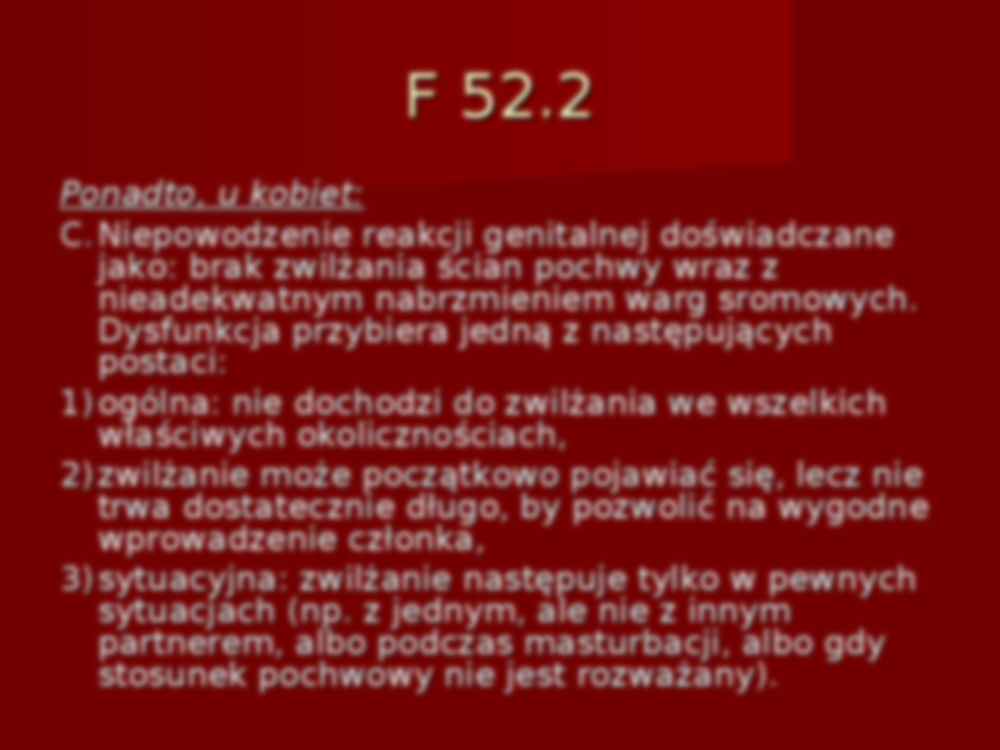 Brak reakcji genitalnej u kobiet - strona 2