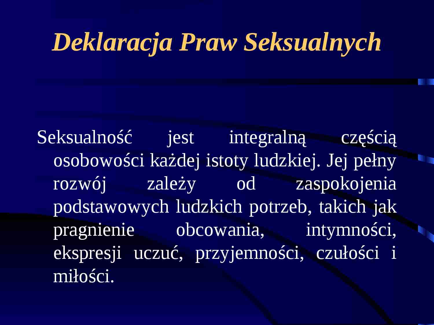 Deklaracja praw seksualnych - strona 1